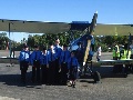 AAL Cadets check out an aircraft from a previous era