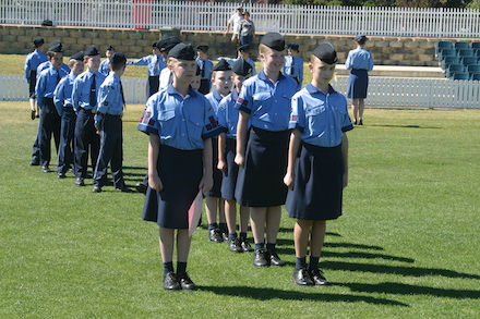 AAL Cadets on Review